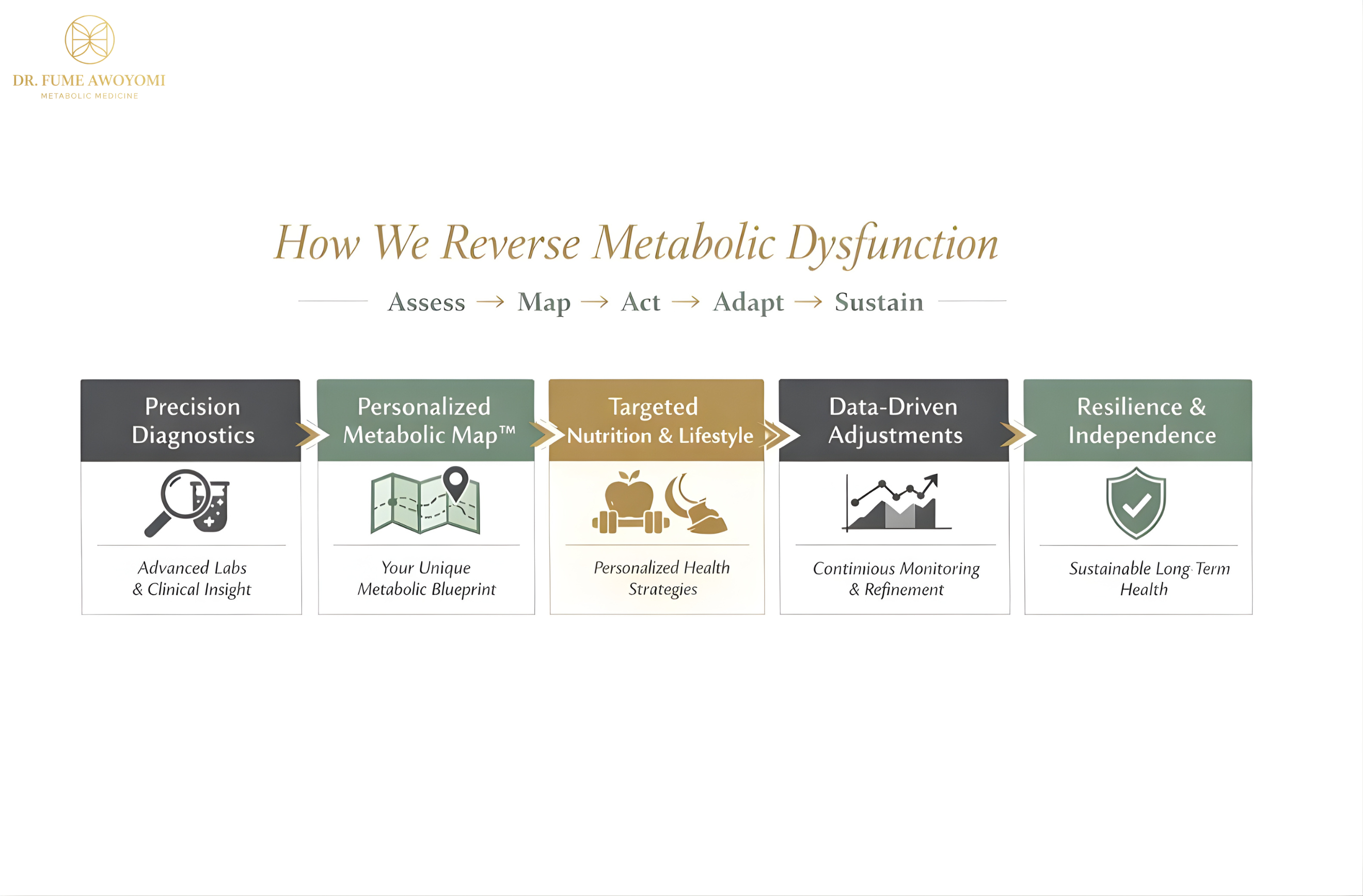How We Reverse Metabolic Dysfunction - ASSESS, MAP, ACT, ADAPT, SUSTAIN